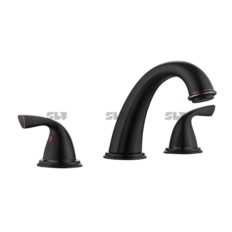 SLY3 Hole Double Handle Deck Mount Basin Sink Faucet