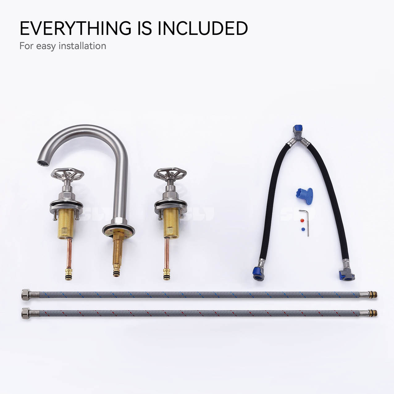 waterfall widespread bathroom faucet