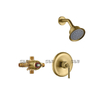 SLY Wall-Concealed Bath Shower Mixer Matte Black Shower Faucet Brass