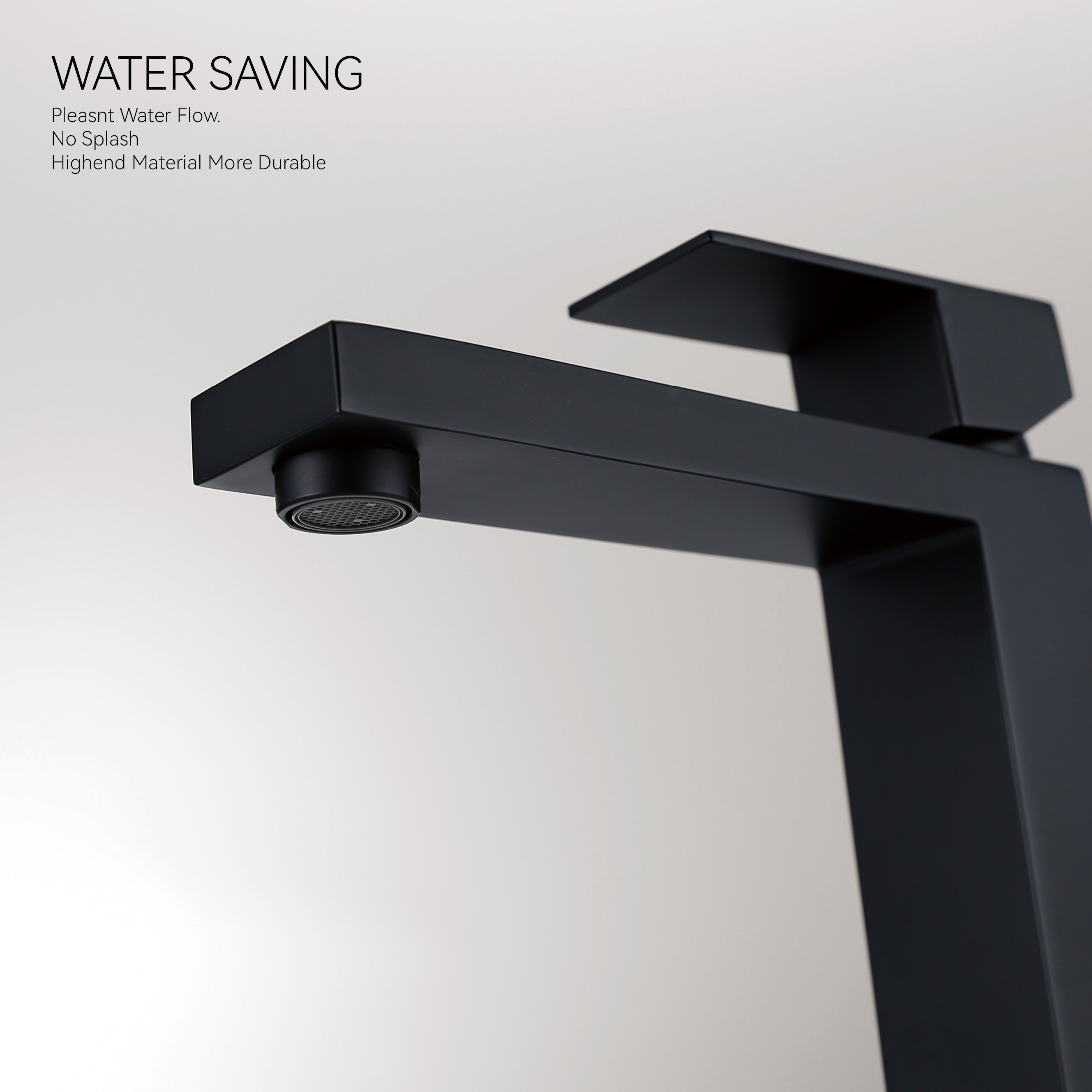 SLY Single Hole Centerset Hight Bathroom Faucets Stainless Steel Bathroom Faucet