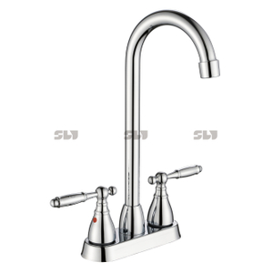2022 SLY Modern Chrome 4 Inch Face Kitchen Faucet Dual Handle Deck Mounted Kitchen Mixer Taps 
