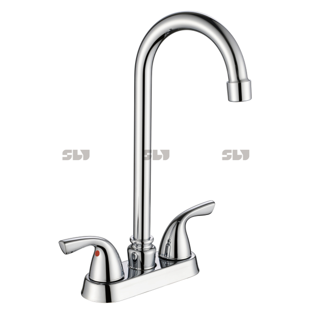 SLY Hot And Cold Chrome Kitchen Faucets New Designl 4 Inch Kitchen Sink Faucet