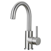 SLY Brass Brushed Nickel Basin Taps Lavatory Single Hole Bathroom Faucet