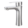 SLY Brass Brushed Nickel Bathroom Vanity Basin Faucet Waterfall Spout Mixer Single Handle Taps