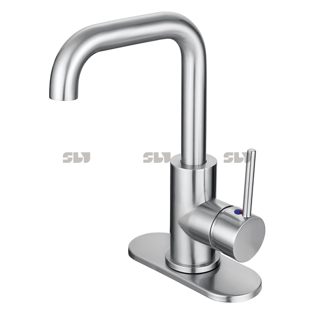 SLY Kaiping One Handle Bathroom Centerset Faucet Stainless Steel Single Hole Bathroom Faucets 