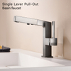 SLY Zinc Brushed Gun Metal Hot Sale Modern Single Handle Bathroom Basin Faucet