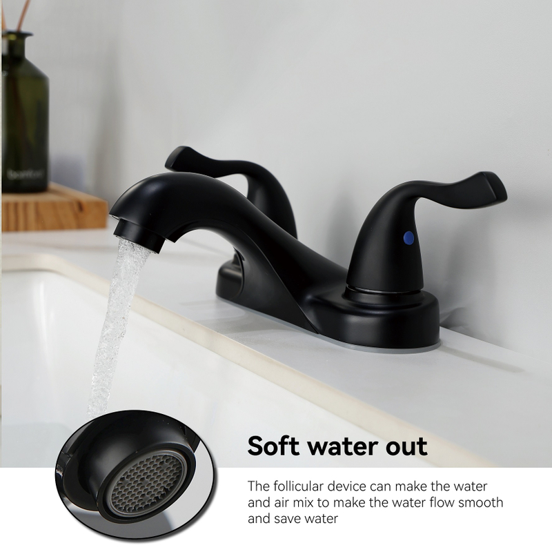 SLY Brushed Nickel Modern Bathroom Sink Deck Mount Countertop Wash Basin Faucet