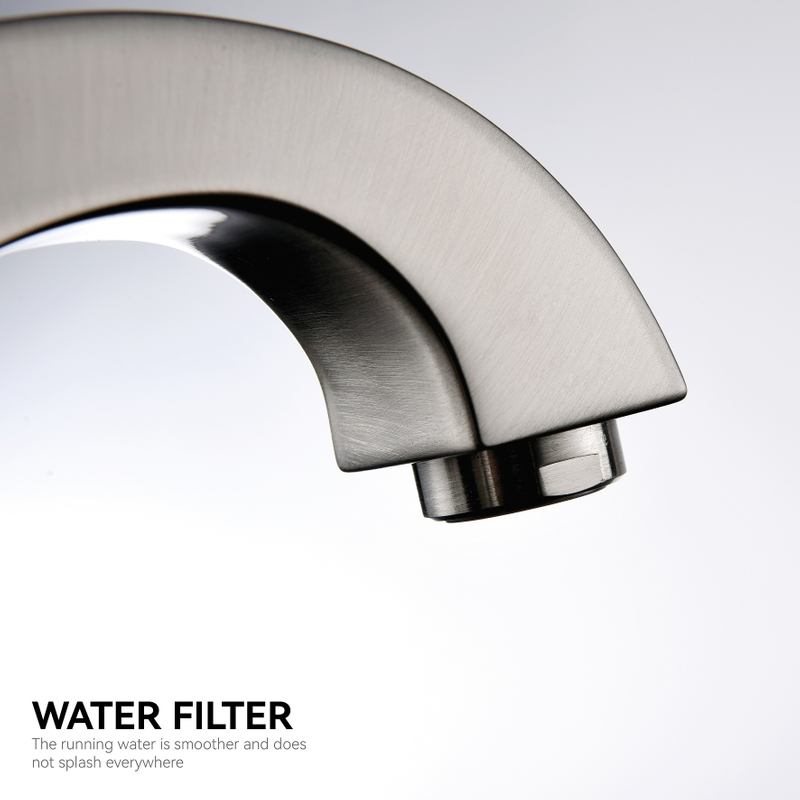 SLY Brushed Nickel Bathroom Sink Faucet Deck Mount One Hole Faucet