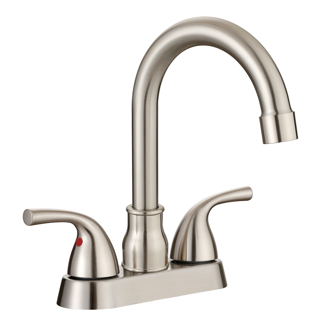 SLY Brushed Nickel Basin Sink Faucets Bathroom Hot Cold Water Mixer Tap