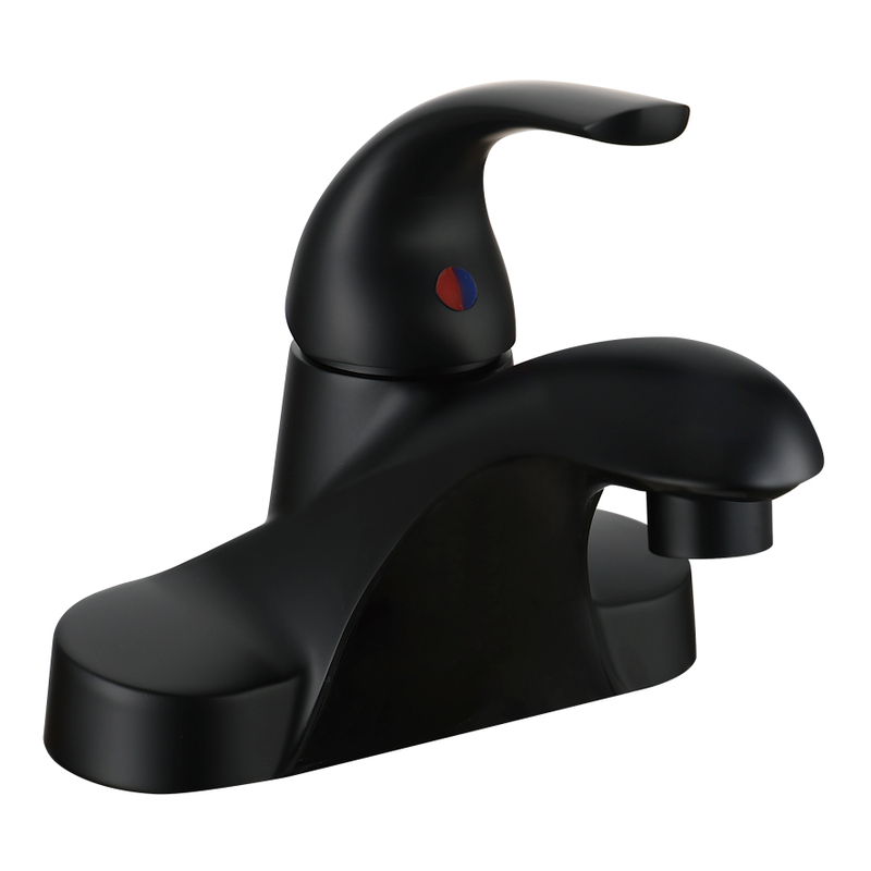 Samliyu Single Handle Matte Black Bathroom Faucet