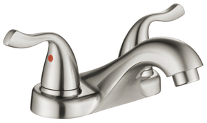 SLY Double Handle Double Hole Centerset Lavatory Faucet Bathroom 4 inch Basin Faucet