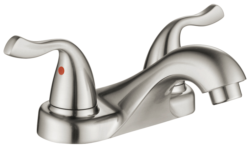 SLY Double Handle Double Hole Centerset Lavatory Faucet Bathroom 4 inch Basin Faucet