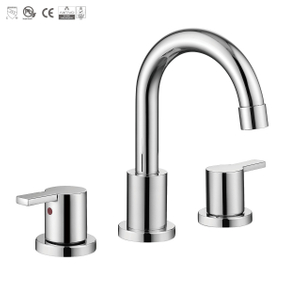 SLY Bathroom Basin Widespread Face Basin Faucet CUPC Double Handle Faucet 