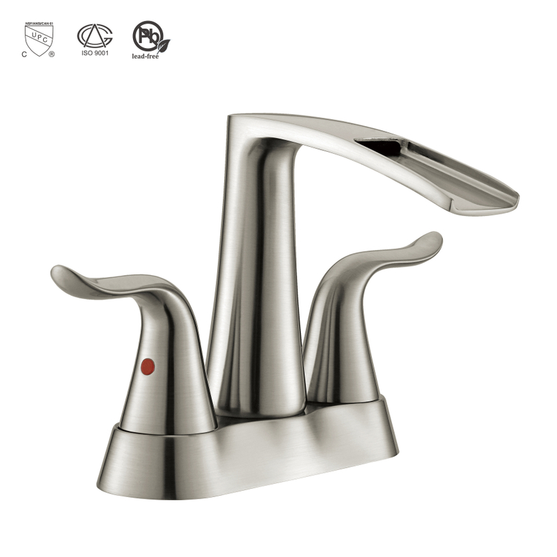 Factory Wholesaler Double Handle Bathroom Faucet Water Faucet Home Sink Faucet 