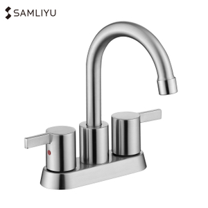 SLY Hot And Cold 4 Inch Two Handle Centerset Lavatory Faucet 