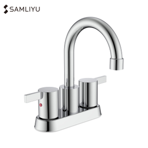 SLY Double Handle 4 Inch Center Hot/cold Set Toilet Faucet