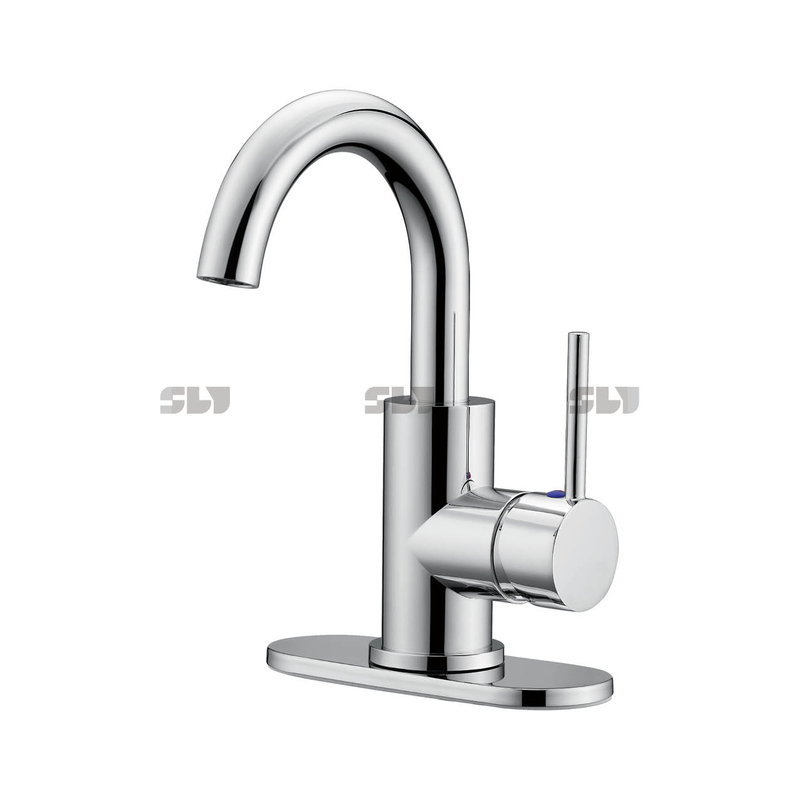 SLY Modern CUPC Bathroom Basin Faucet Deck Mounted Single Chrome stainless steel Toilet Mixer Basin Faucet 