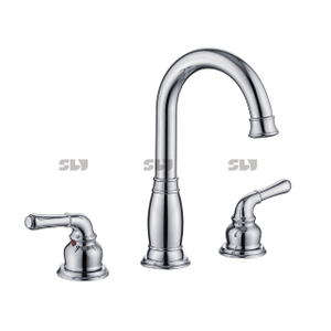 SLY Two Handle Faucet 3 hole Widespread Tap Faucet Basin