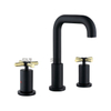 SLY Hot Sell Black Deck Mount Hot And Cold Brass Faucet Chrome