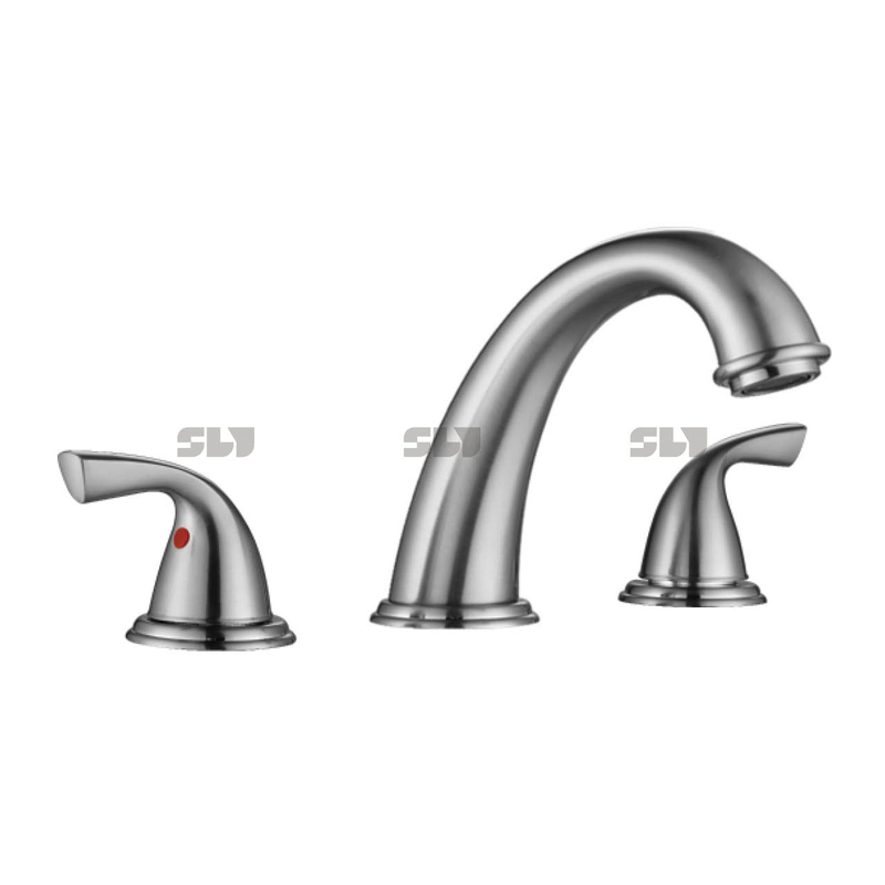 SLY3 Hole Double Handle Deck Mount Basin Sink Faucet