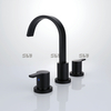 SLY Stainless Steel Double Handle 3-hole Waterfall Bathroom Sink Faucet