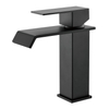 SLY Brass Matte Black Factory Supplier Bathroom Sink Tap Deck Mounted Wash Single Handle Basin Faucet