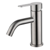 SLY Brass Brushed Nickel Single Handle Water Mixer 304 Stainless Steel Bathroom Faucet Taps