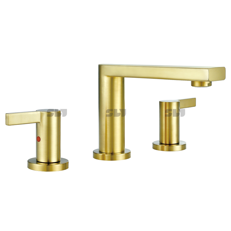 SLY Hot Sell Luxury Gold Double Handle Faucet