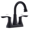SLY Matte Color Dual Handle Faucet