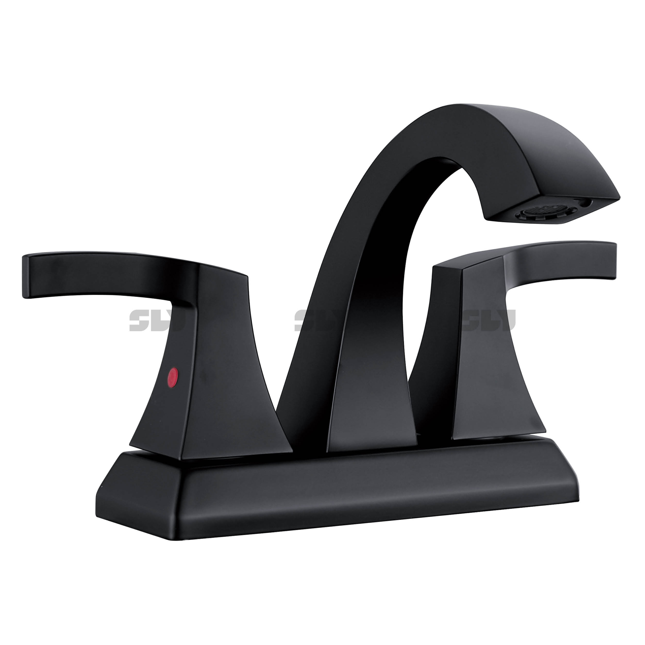 black bathroom faucet