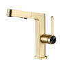 SLY Zinc Brushed Gun Metal Modern Bathroom Single Hole Handle Sink Faucets Mixers Taps