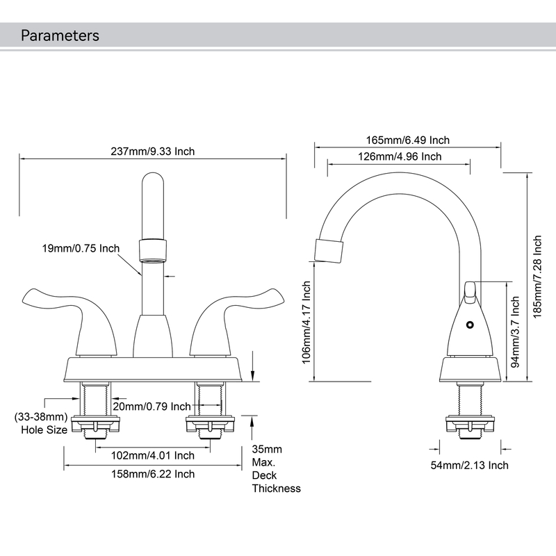 SLY Brass Matte Black Basin Faucet Copper Bathroom faucet Hot and Cold Basin Mixer Taps