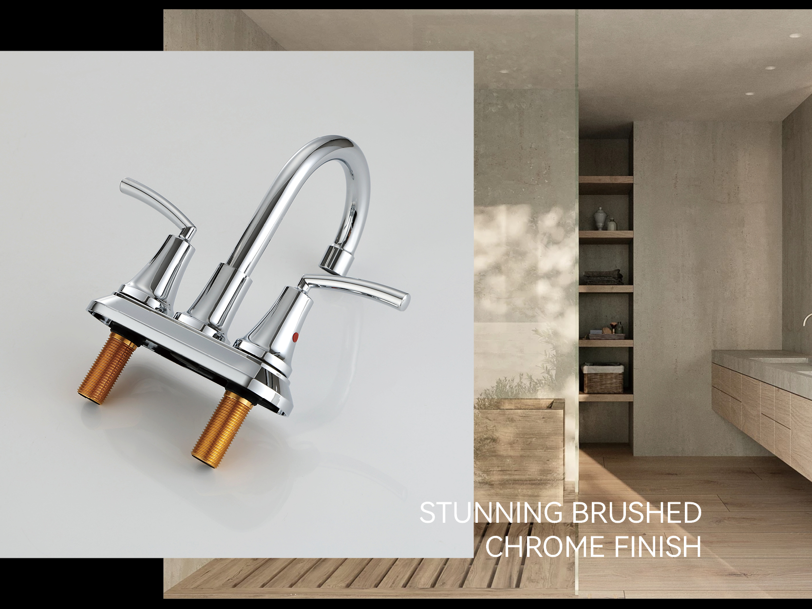 Centerset Bathroom Faucet