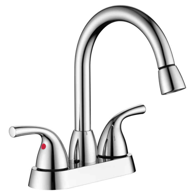 SLY Brass Chrome Modern Bathroom Faucet Single Handle Vanity Sink
