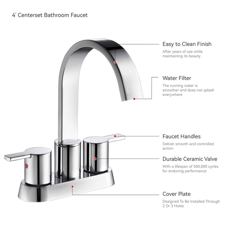 SLY Chrome Modern best bathroom faucets Bathroom Washbasin