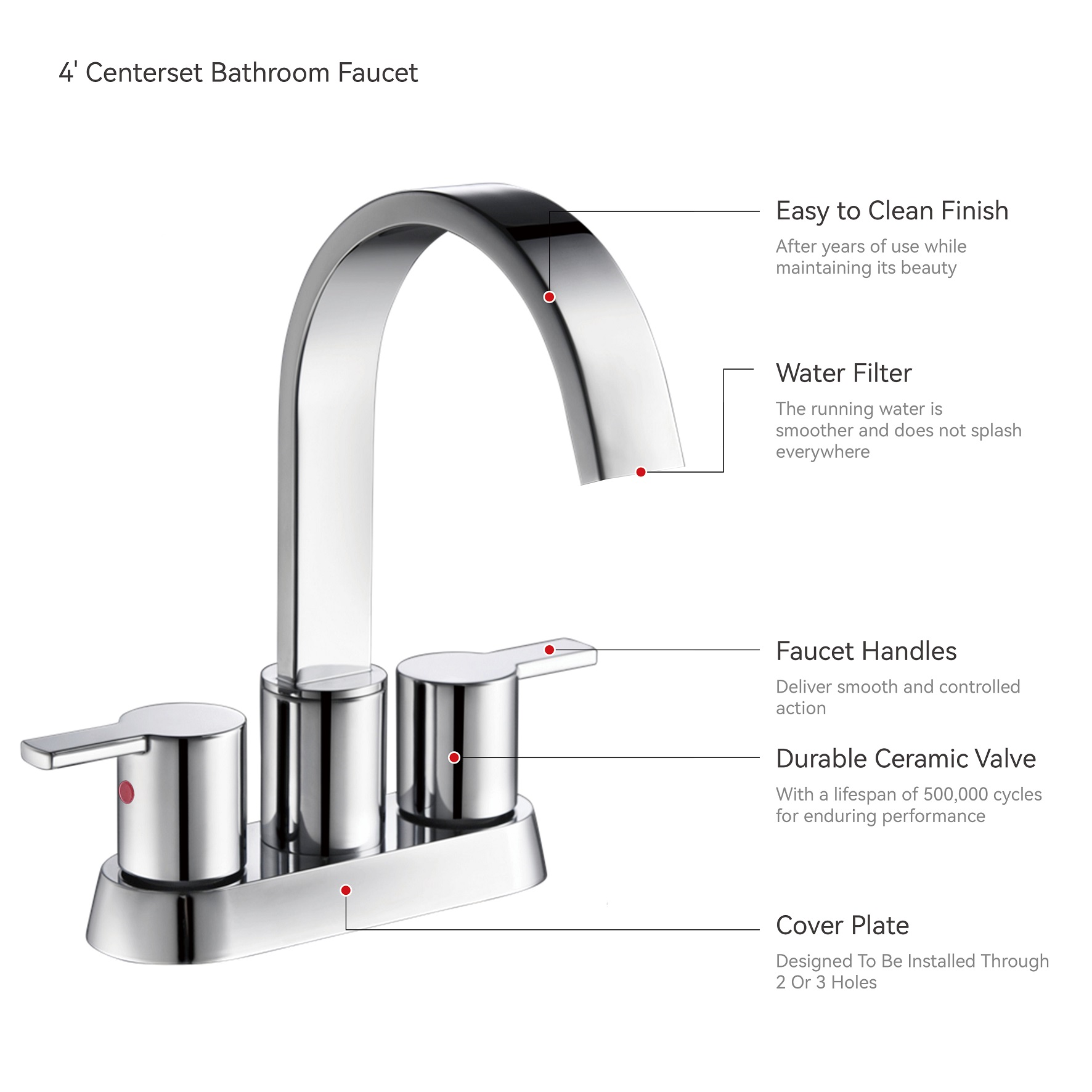 SLY Chrome Modern best bathroom faucets Bathroom Washbasin