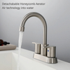SLY Brass Brushed Nickel One Hole Waterfall Mixer Sinks Single Tap Bathroom Taps Basin Faucet