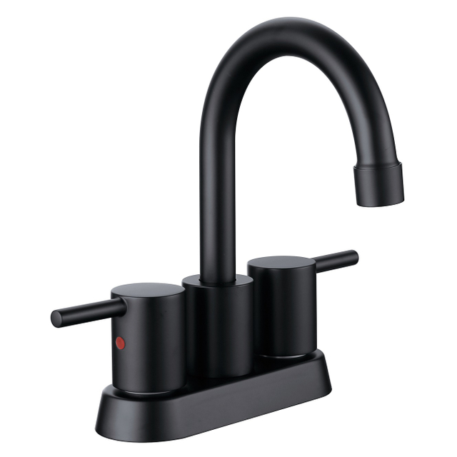 SLY Brushed Nickel Single Hole Bathroom Mixer Tap Single Handle Basin Faucets