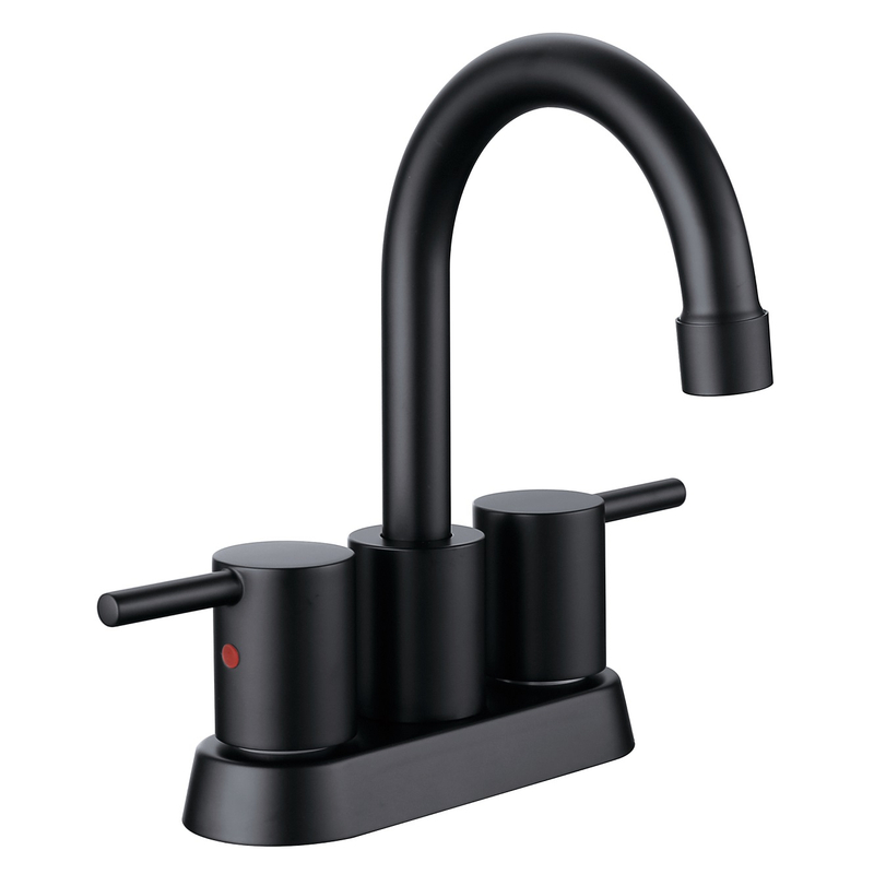 SLY Brushed Nickel Single Hole Bathroom Mixer Tap Single Handle Basin Faucets