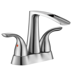 SLY Brushed Nickel Basin Sink Faucets Bathroom Hot Cold Water Mixer Tap