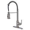 SLY Brushed Nickel New Style Kitchen Faucets With Sprayer Fashion Pull Out Sprayer 