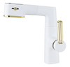 SLY Zinc Brushed Gun Metal Bathroom Hot And Cold Single Hole Wash Hand Basin Mixer Faucet