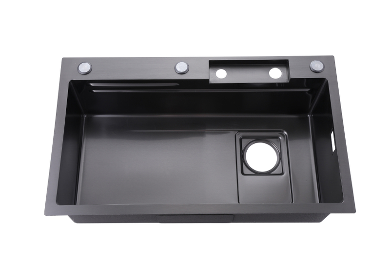 Waterfall Brushed gun metall Sink