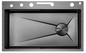  High Quality Brushed Gun Metal Kitchen Sink