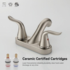 Two Handle Bathroom Luxury Chrome Brass 4 Inch Faucet Best Faucet 