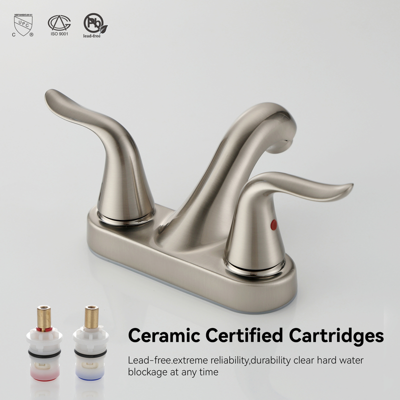 Two Handle Bathroom Luxury Chrome Brass 4 Inch Faucet Best Faucet 