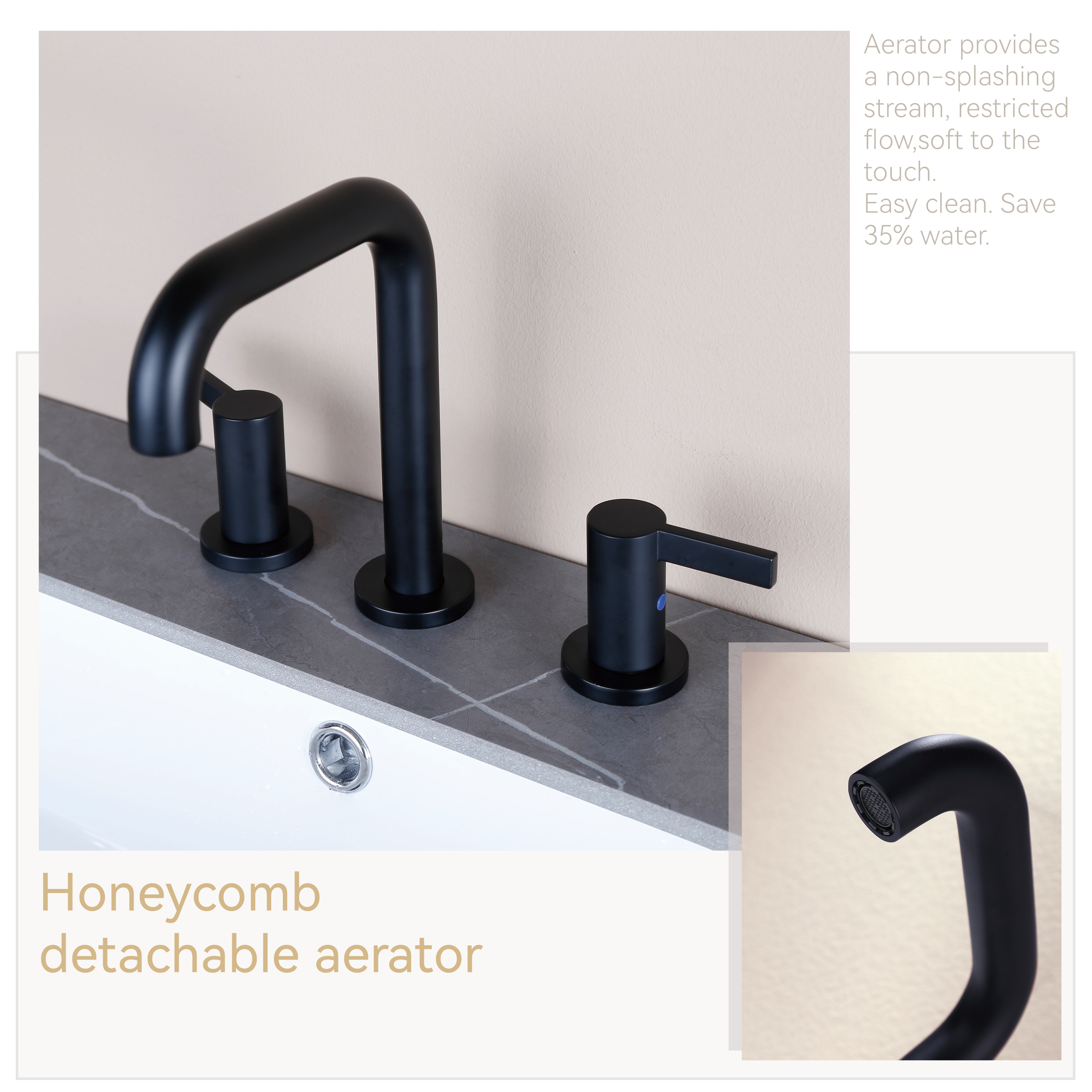 3 Hole Bathroom Faucet