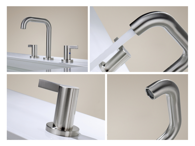 SLY High-end Luxury Gold Double Handle Faucet Bathroom