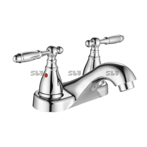SLY Two Handle Bathroom Faucets Centerset Lavatory Faucet Bathroom Ceiling Basin Faucet 