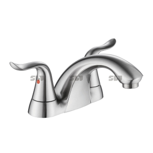 SLY China Two-handle Wash Faucet Chrome Wash Three-hole Basin Faucet